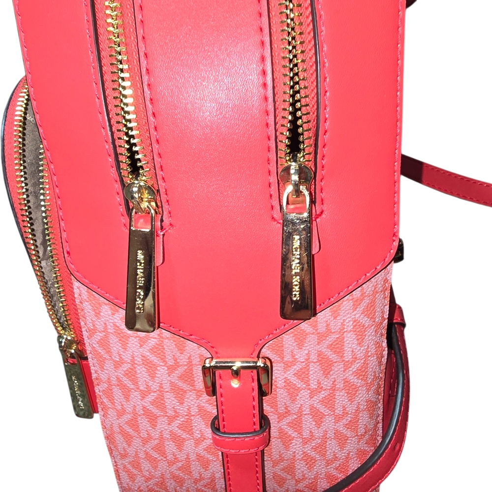 Michael Kors NWT Grapefruit Backpack & Used Wristlet Wallet - Picture 4 of 12